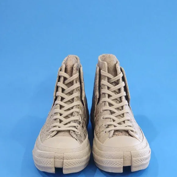 Converse x Feng Chen Wang Chuck 70 Hi 2-in-1 Concrete Gray Sneakers 171838C NWT - Picture 6 of 6